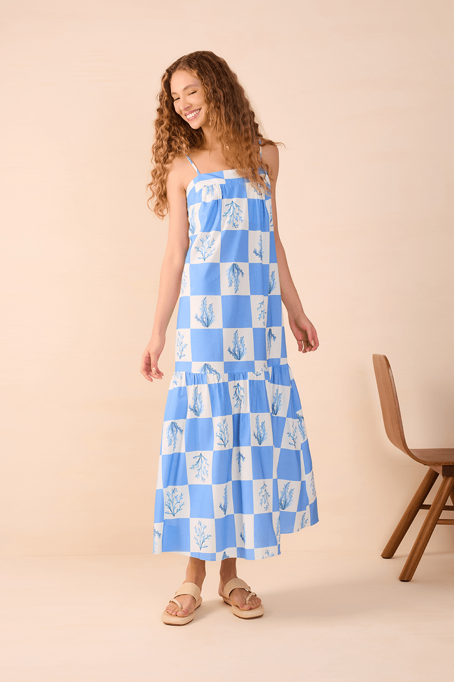 Cut-Out Coral Print Dress_1