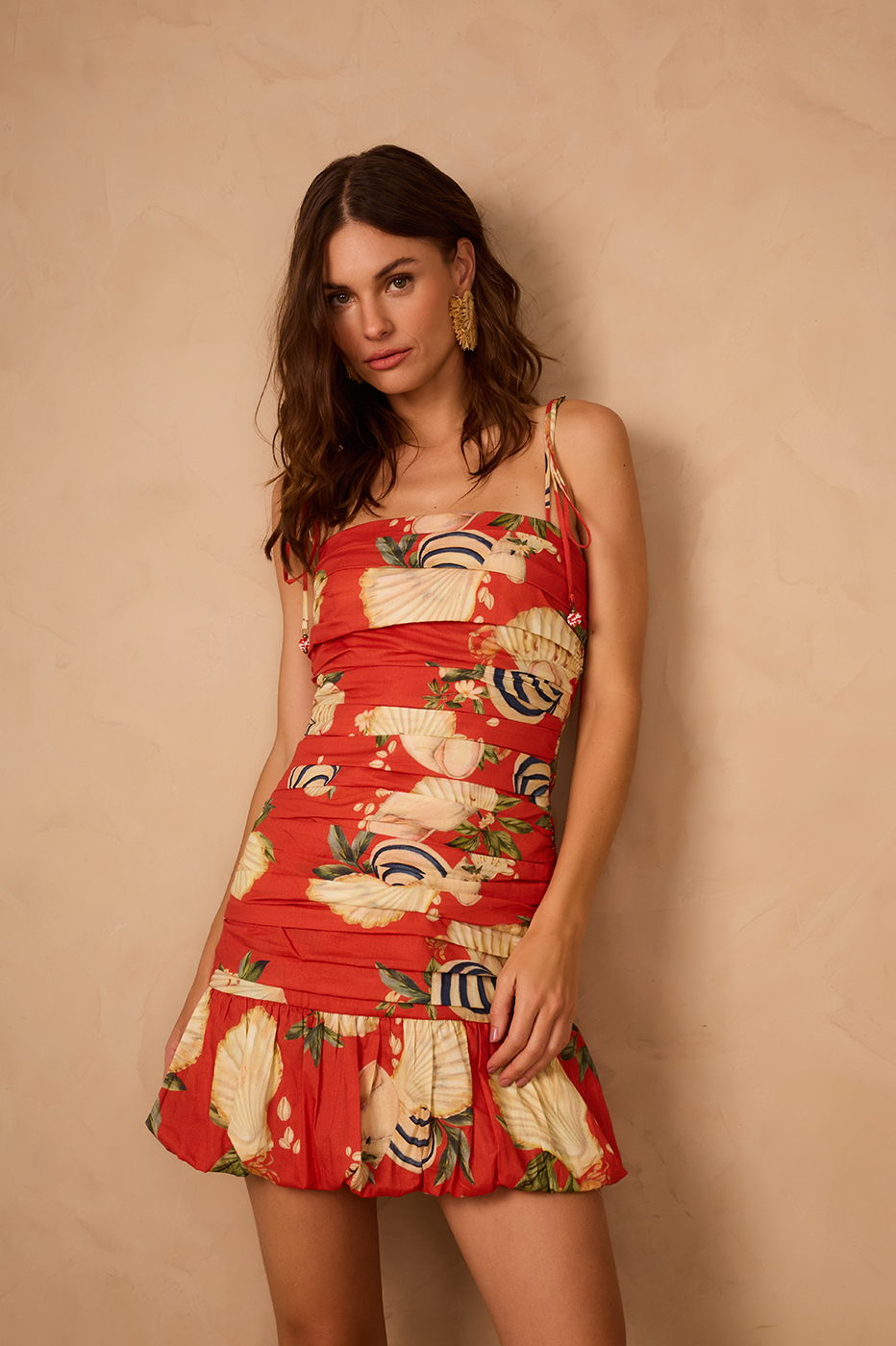 Sea Shell Print Bubble Dress_1