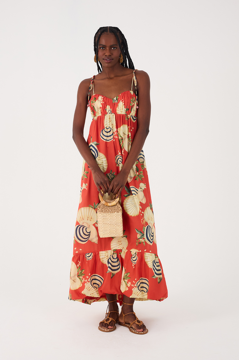 Cropped Sea Shell Print Dress_2