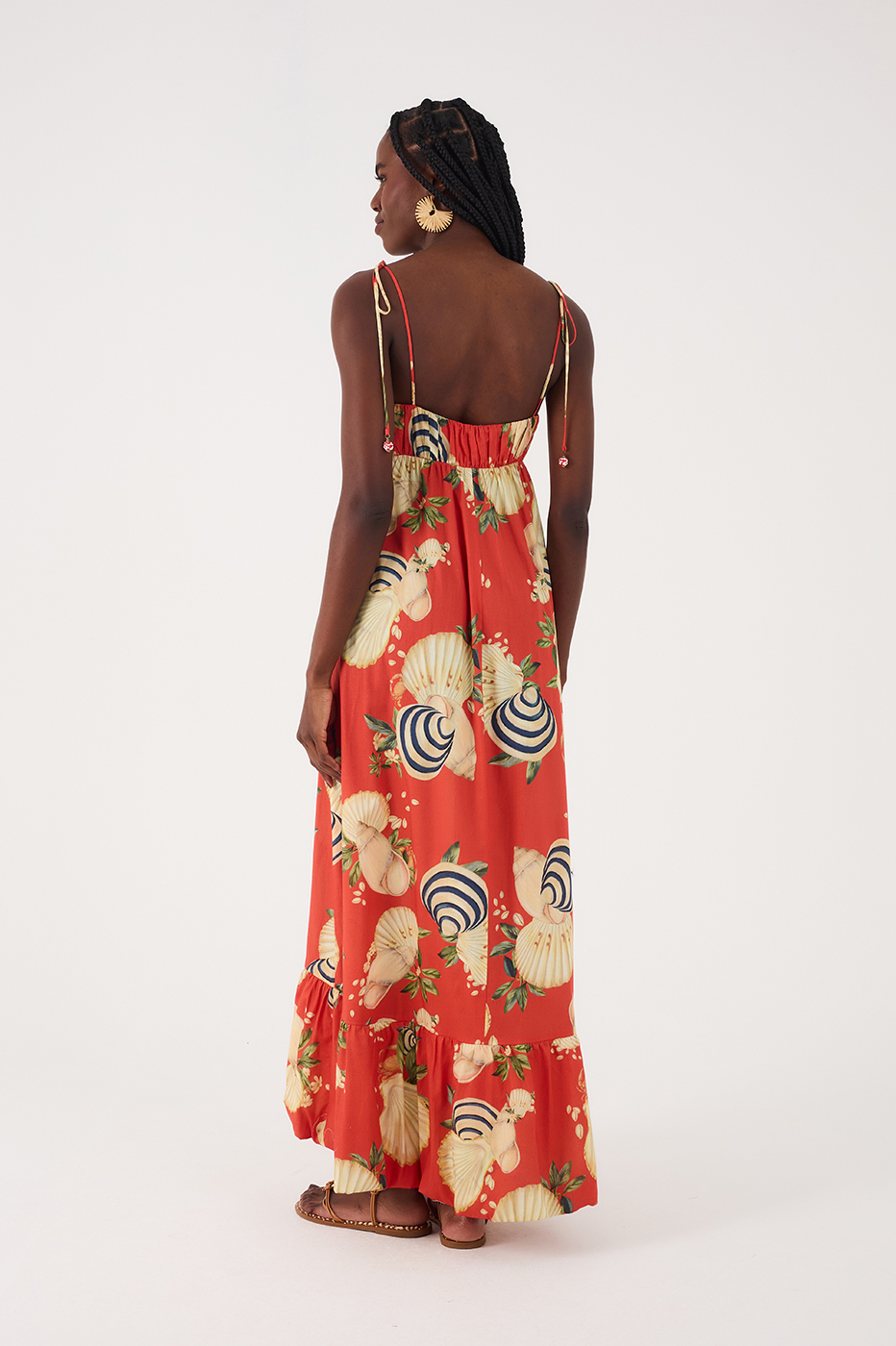 Cropped Sea Shell Print Dress_6