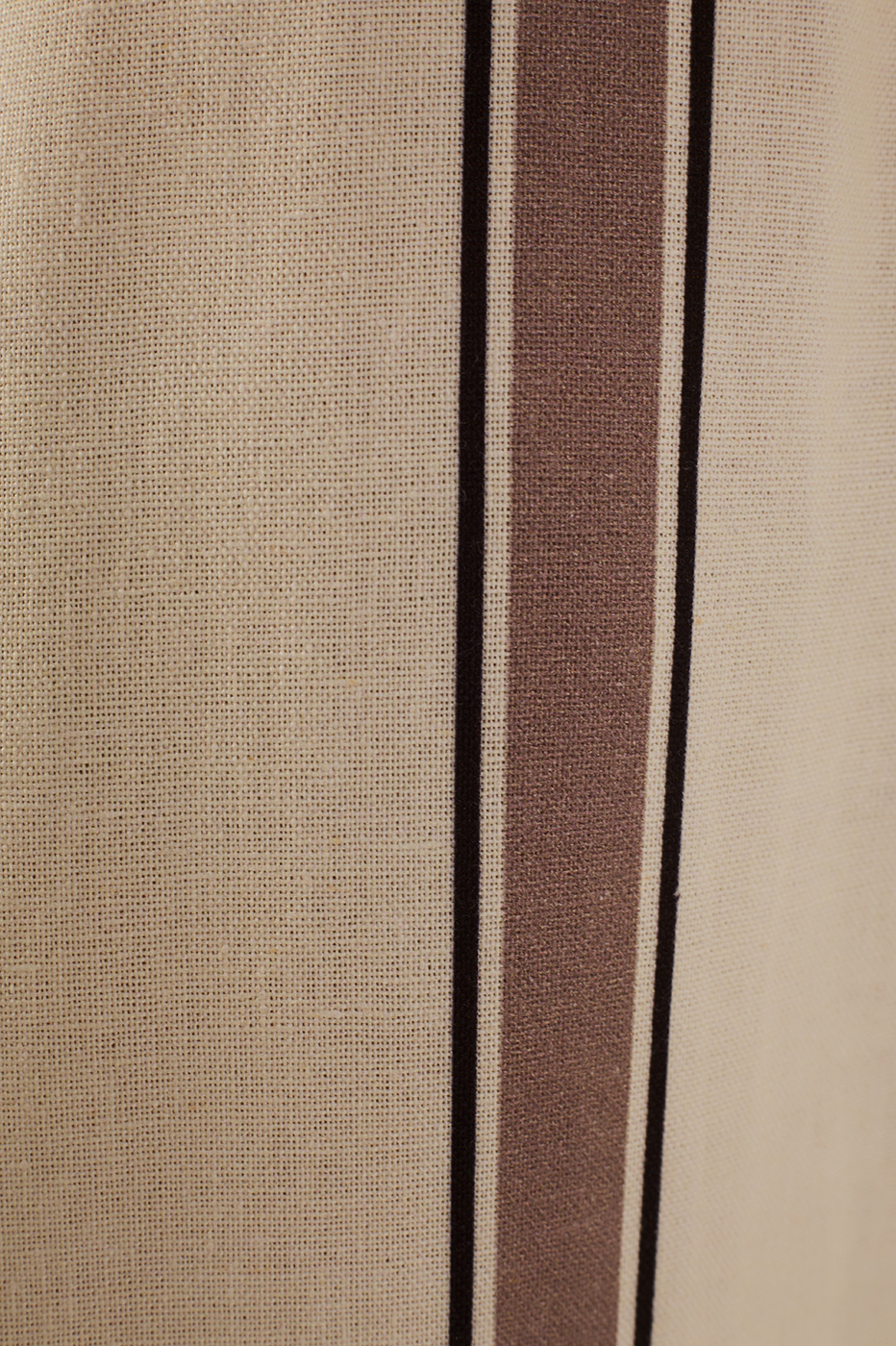 Beige Parque Stripes Square Neck Pockets Linen Maxi Dress_7