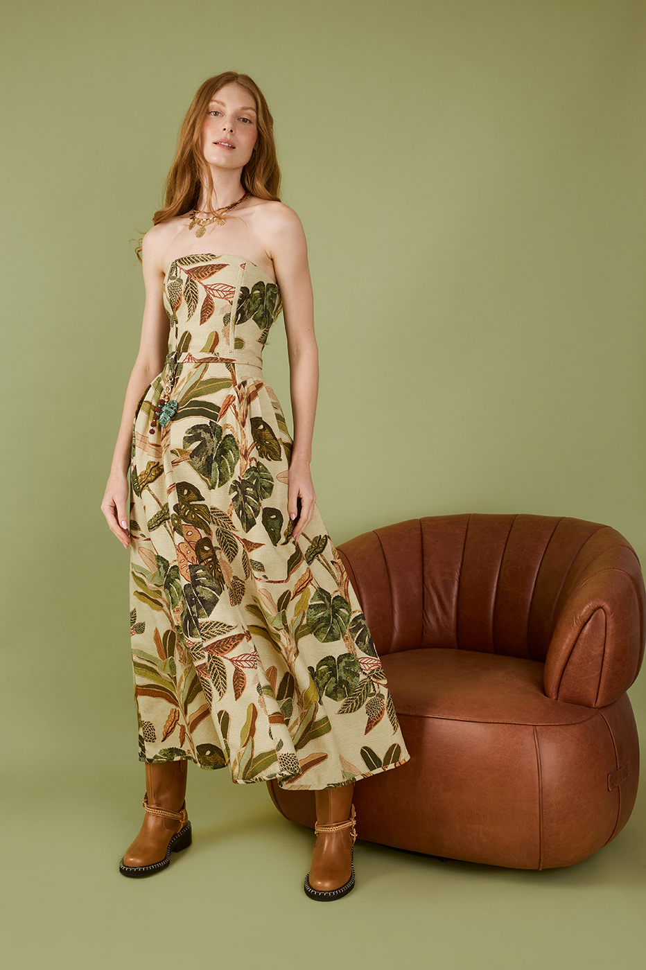 Tropikat Print Maxi Dress_0