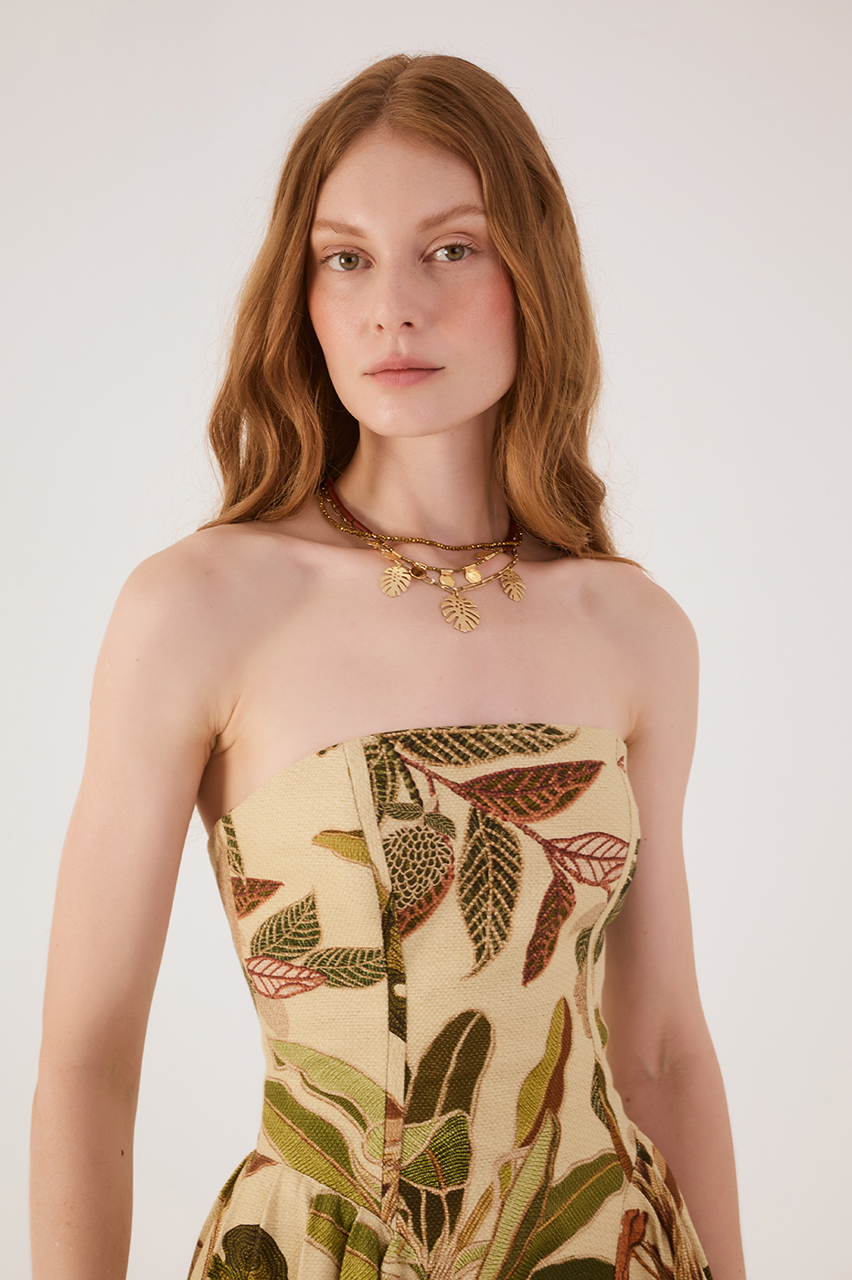 Tropikat Print Maxi Dress