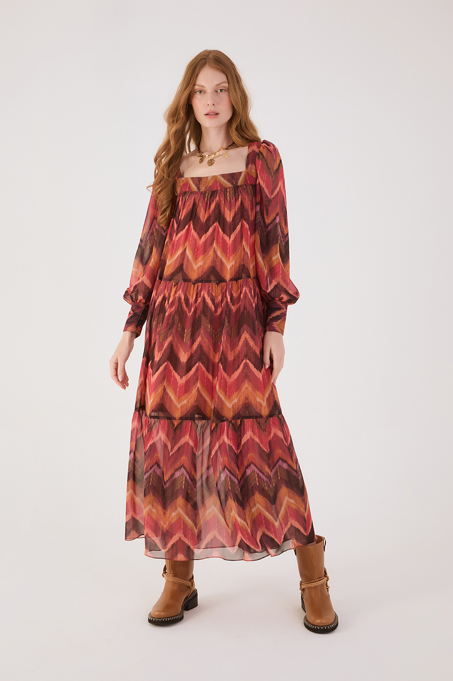 Ikat Print Dress