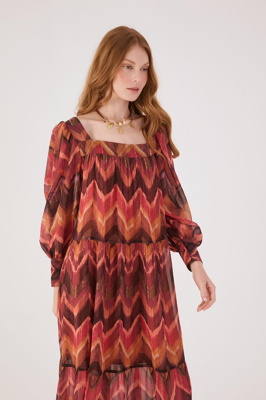 Ikat Print Dress