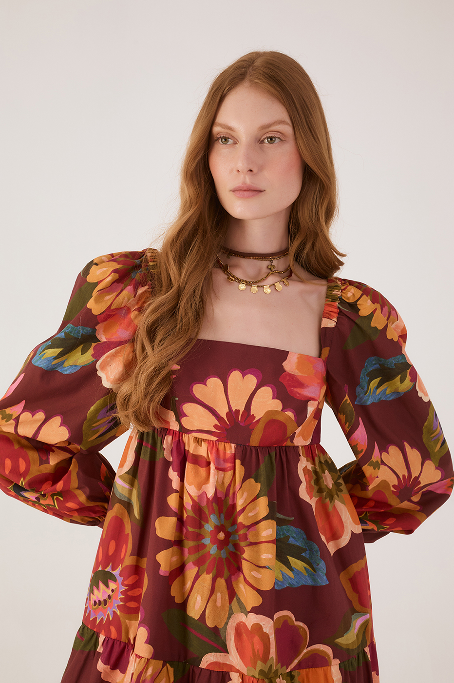 Garden Print Mini Dress