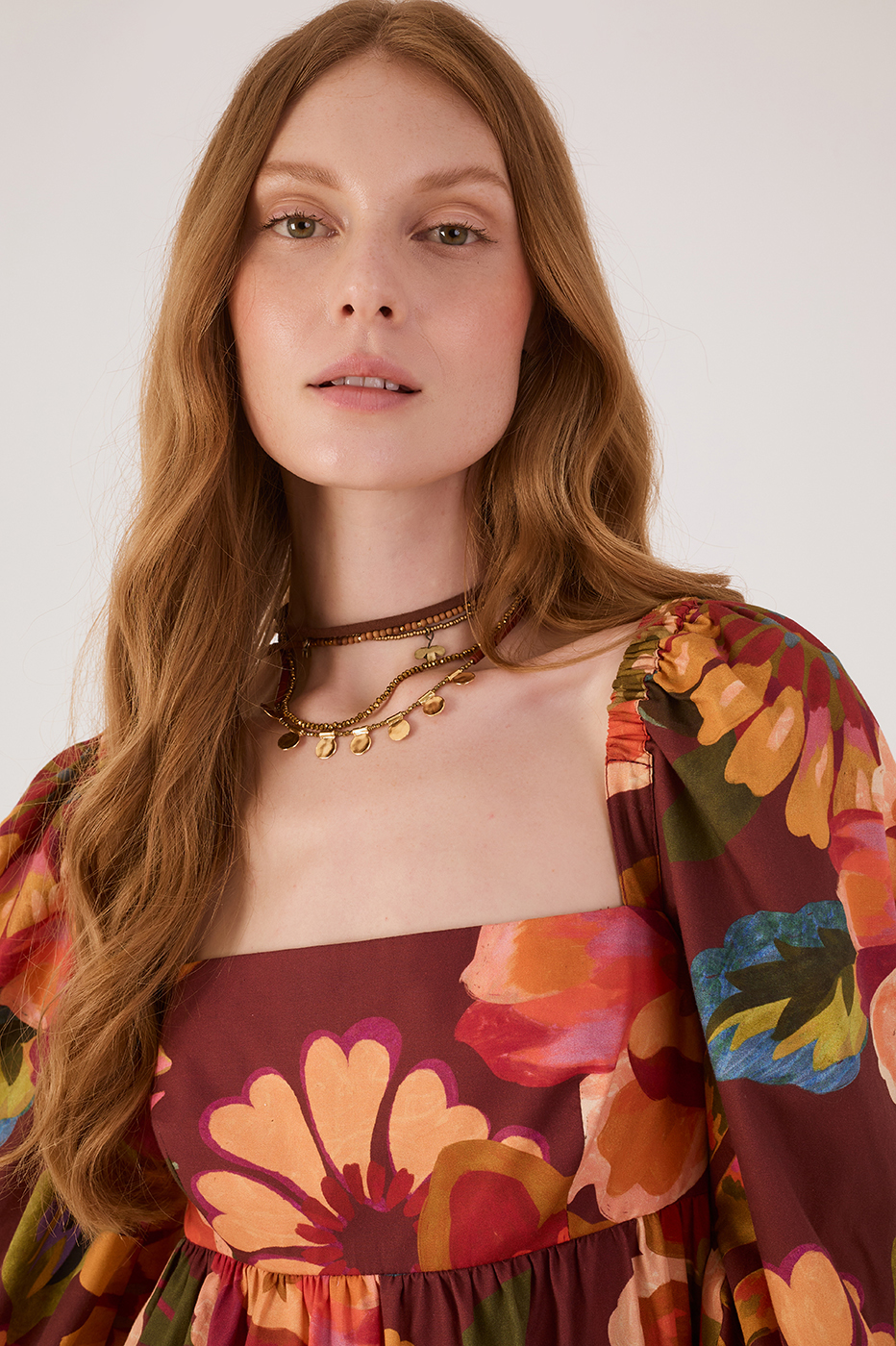 Garden Print Mini Dress