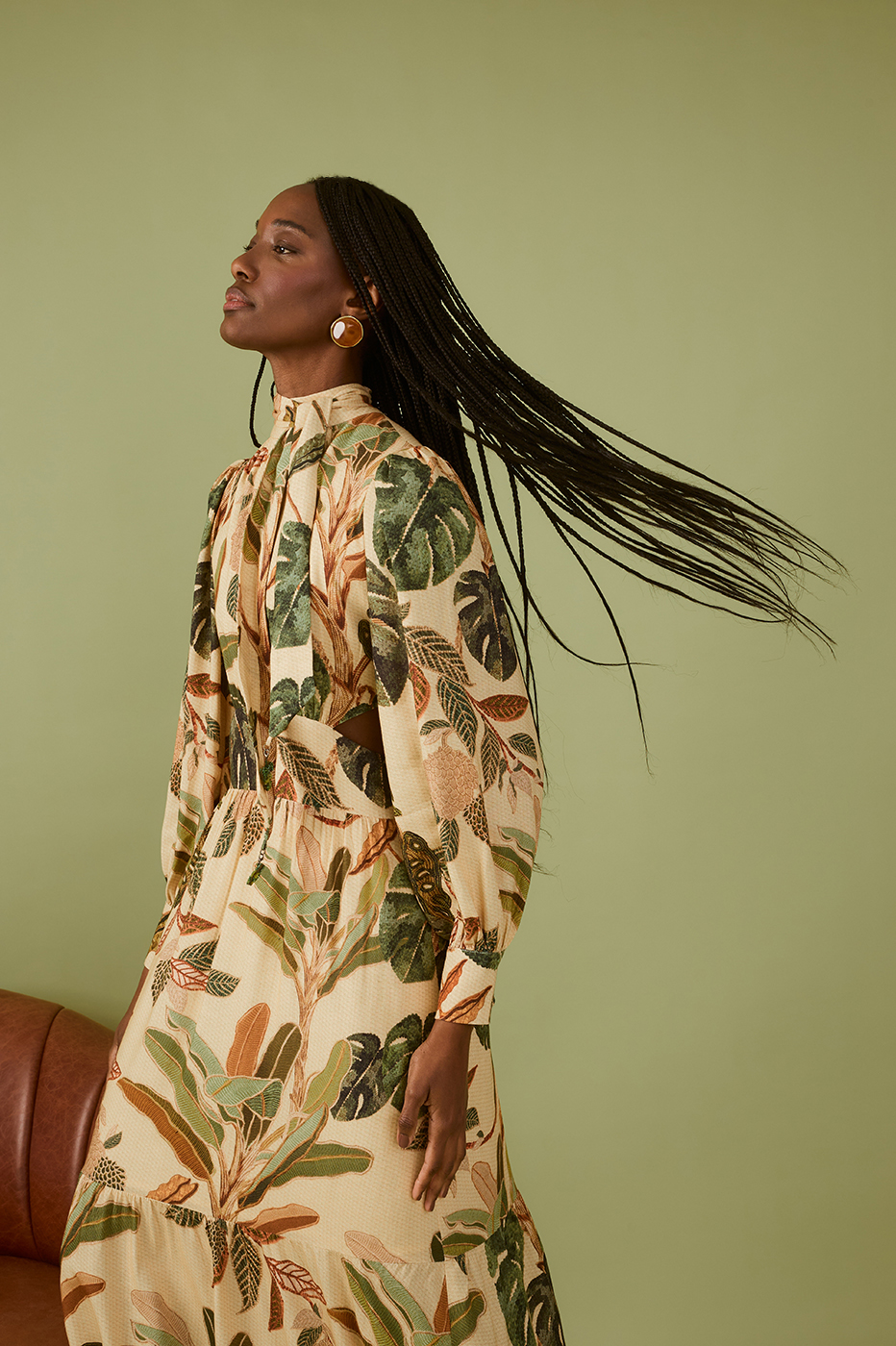 Tropikat Print Dress_0