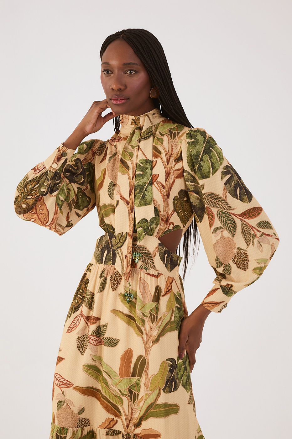 Tropikat Print Dress_3