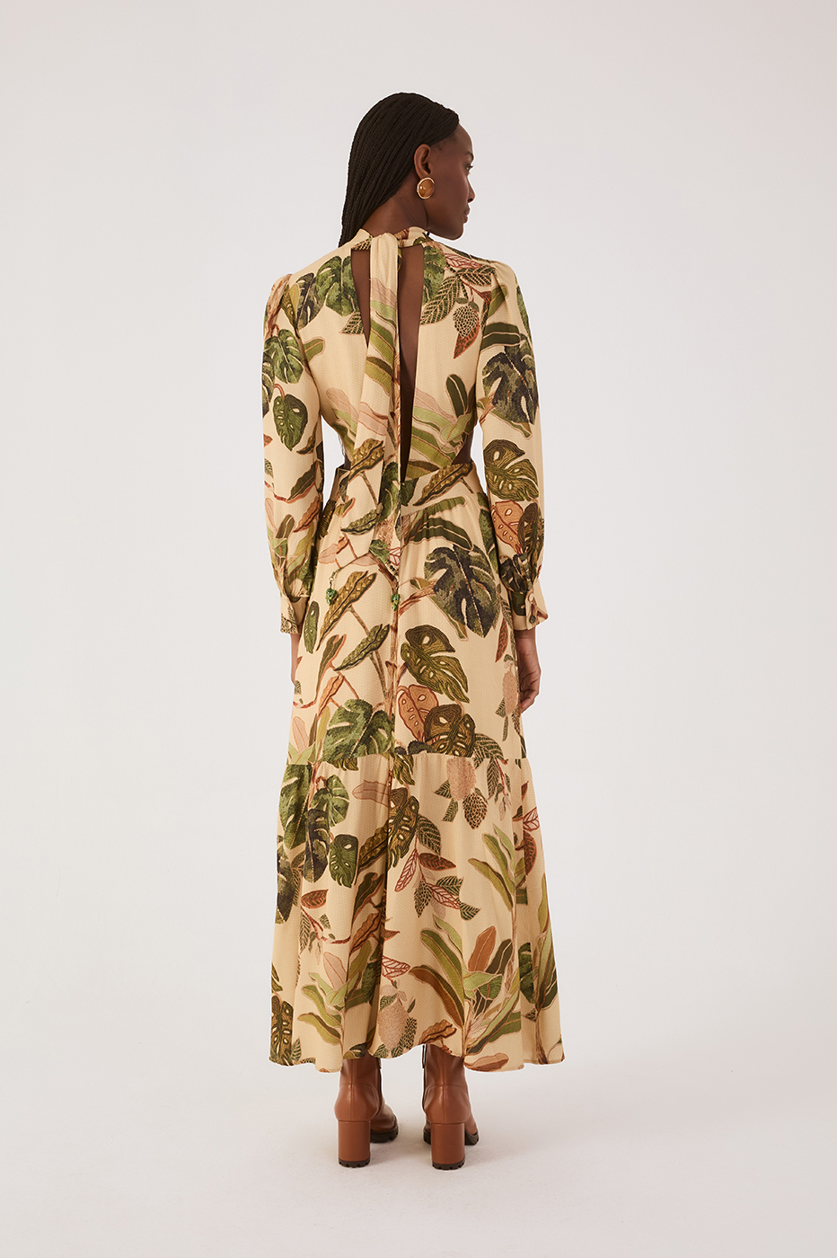 Tropikat Print Dress