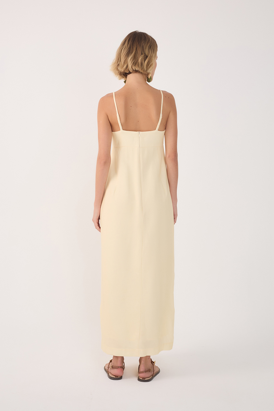 Midi Linen Tropicana Print Dress_5