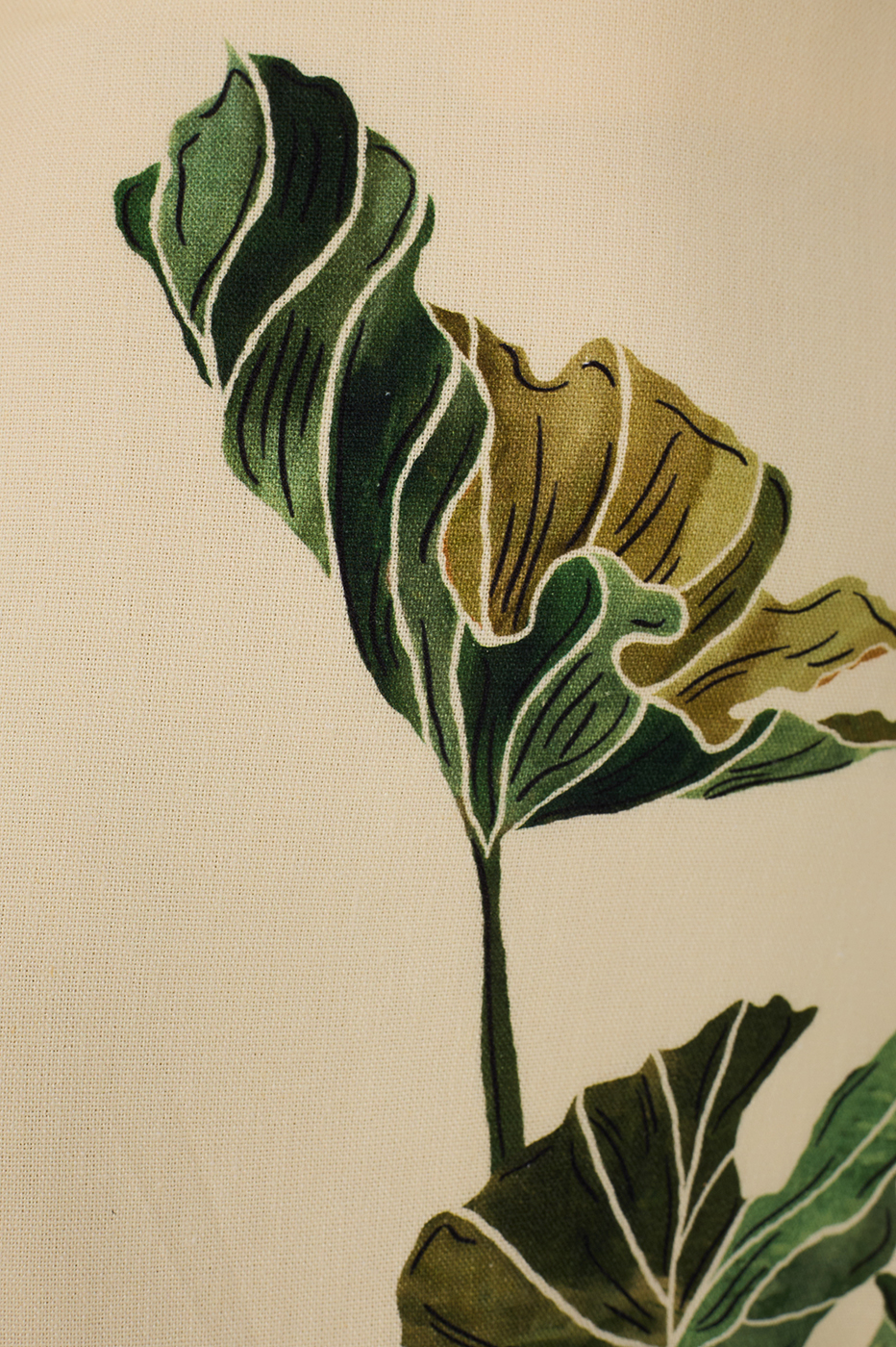 Vestido Linho Estampa Folhar_7