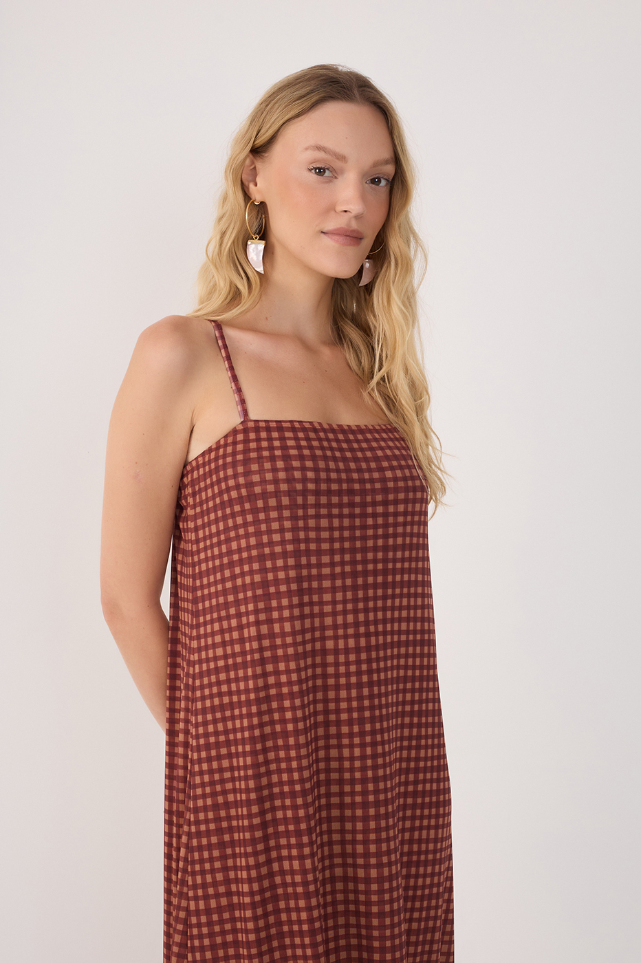 Vestido Tule Estampa Vichy_3