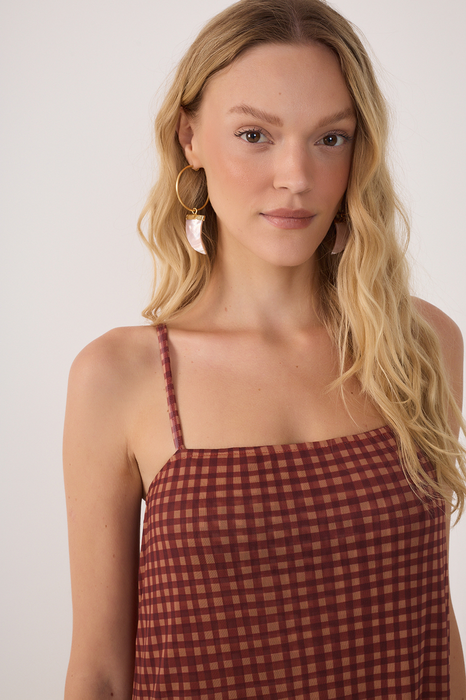 Tulle Vichy Print Dress_4