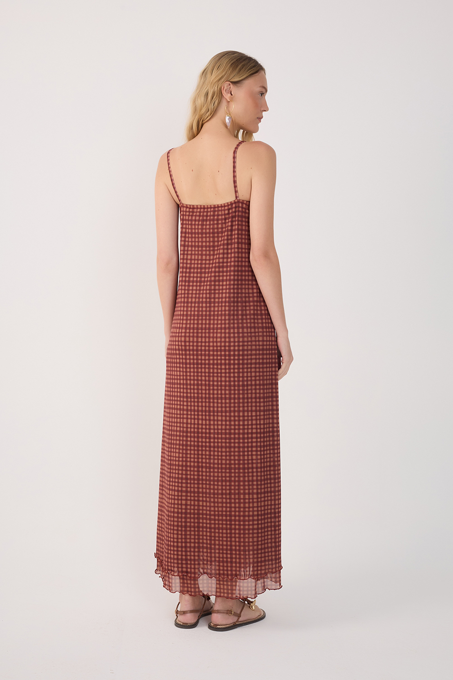 Tulle Vichy Print Dress_5
