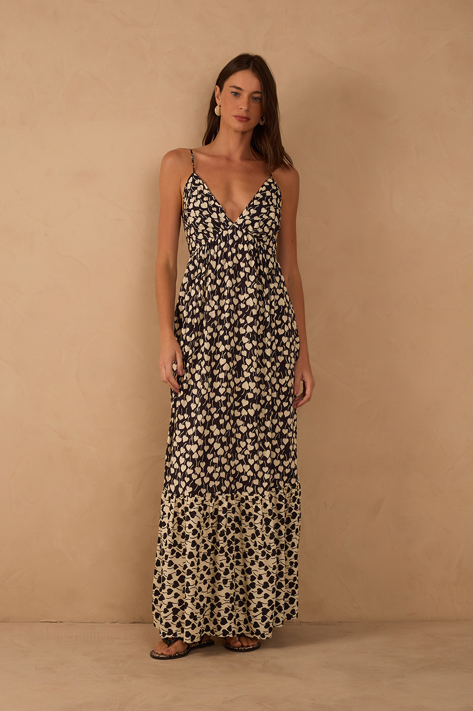 Long Amor Perfeito Print Dress_1