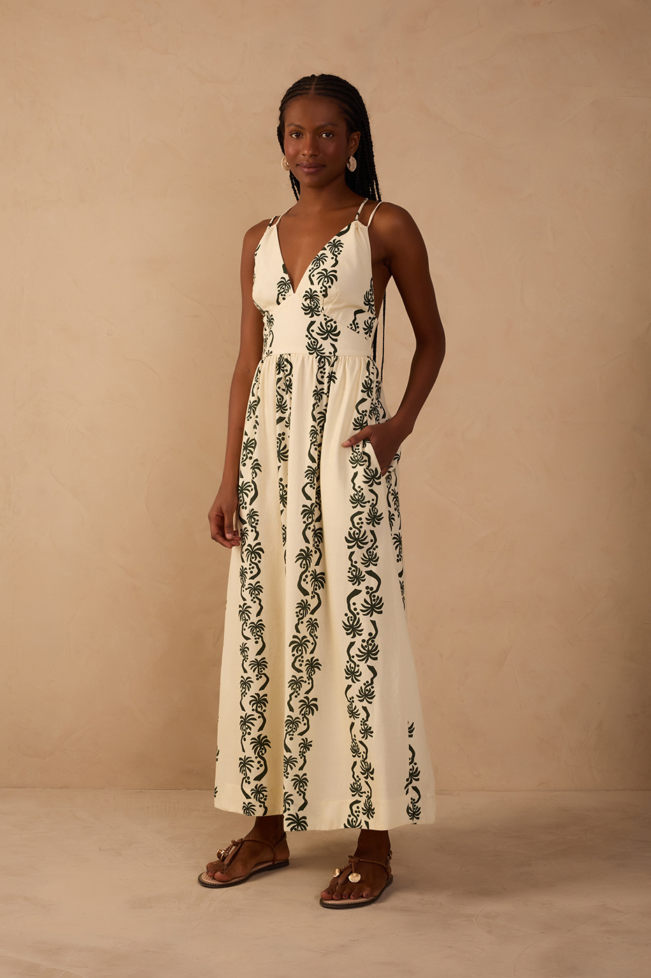Cropped Aventureiro Print Dress_1