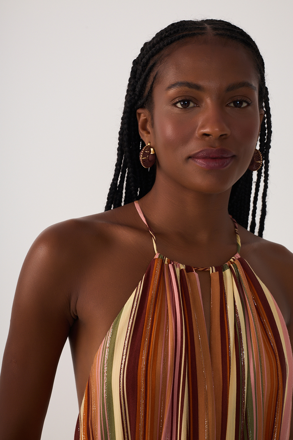 Bosque Print Lurex Maxi Dress_4