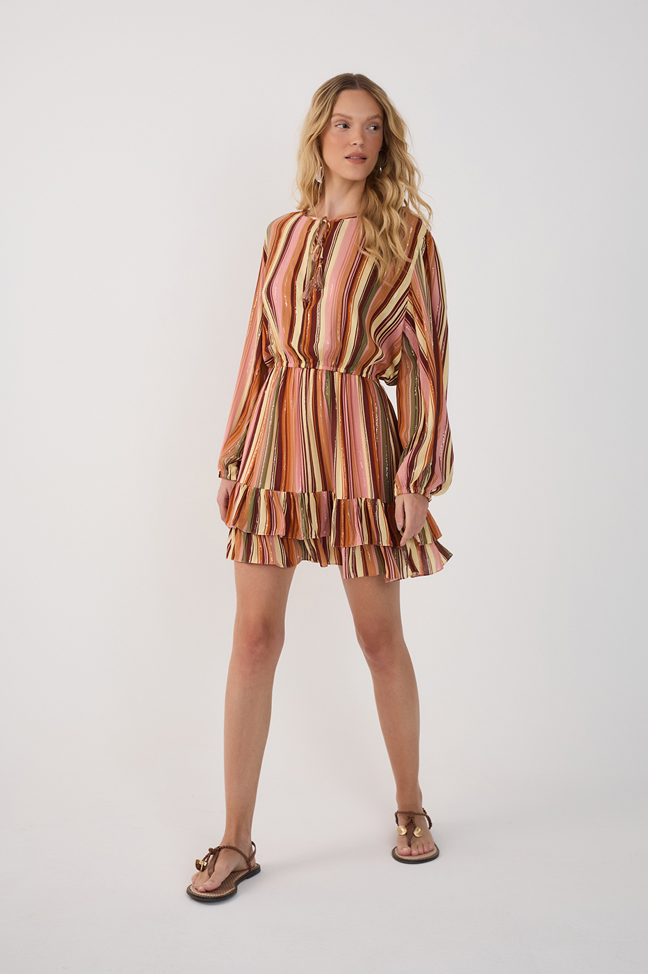 Bosque Print Lurex Dress_2