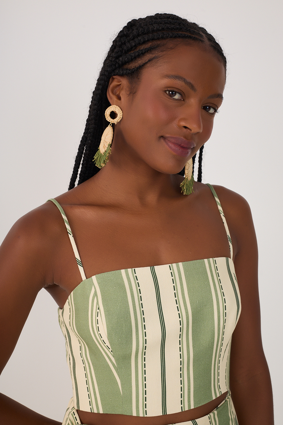 Green Descanso Sleeveless Midi Dress_4