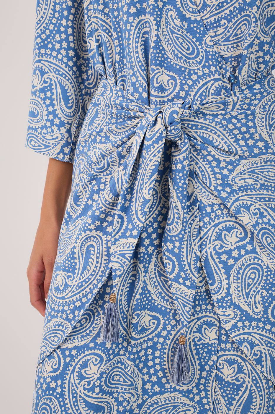 Céu Sereno Print Cut-Out Midi Dress