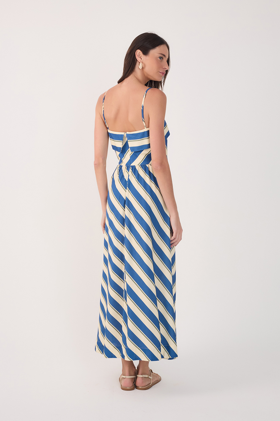 Cropped Maré Listrada Print Dress_5