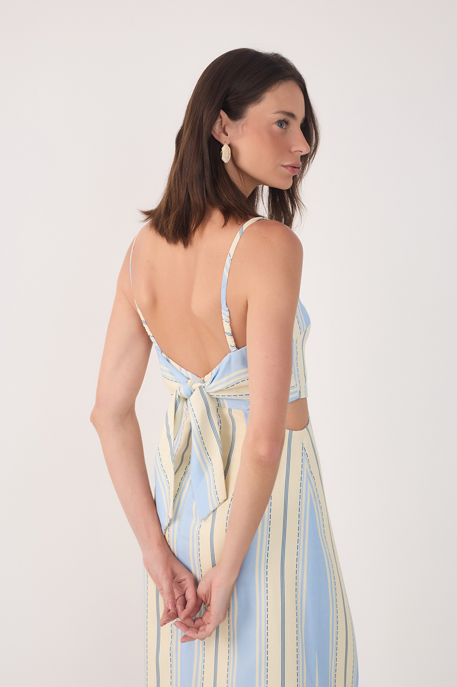 Vestido Cropped Estampa Descanso Azul_5