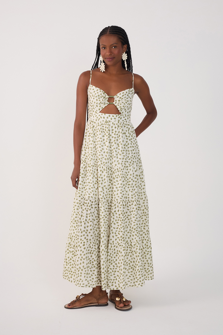 Off-White Folhagem Cut-Out Midi Dress_2