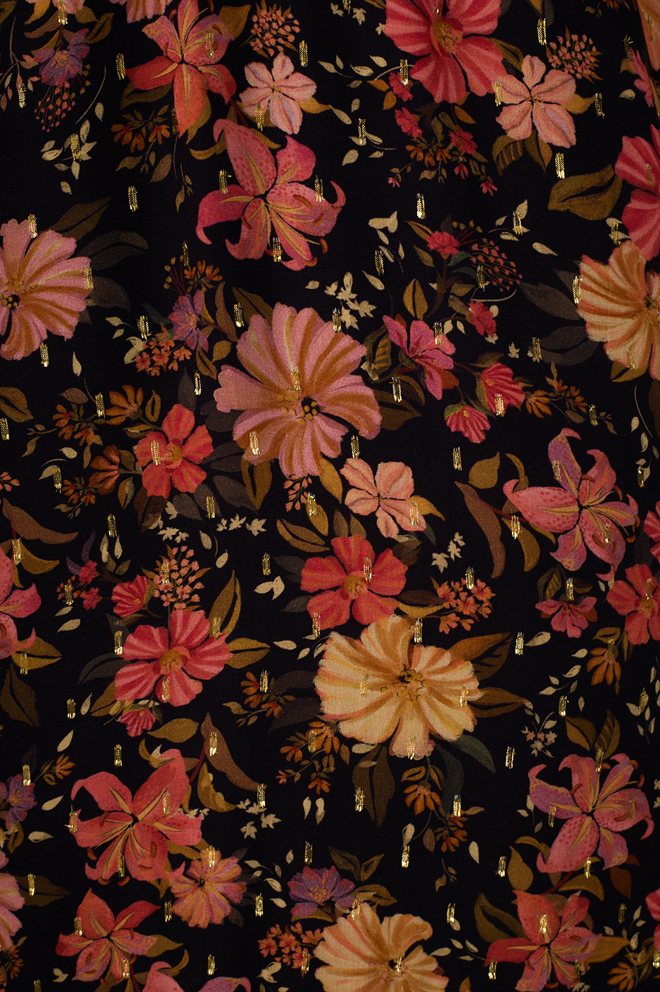 Black Encontro Lurex V Neck Maxi Dress_6