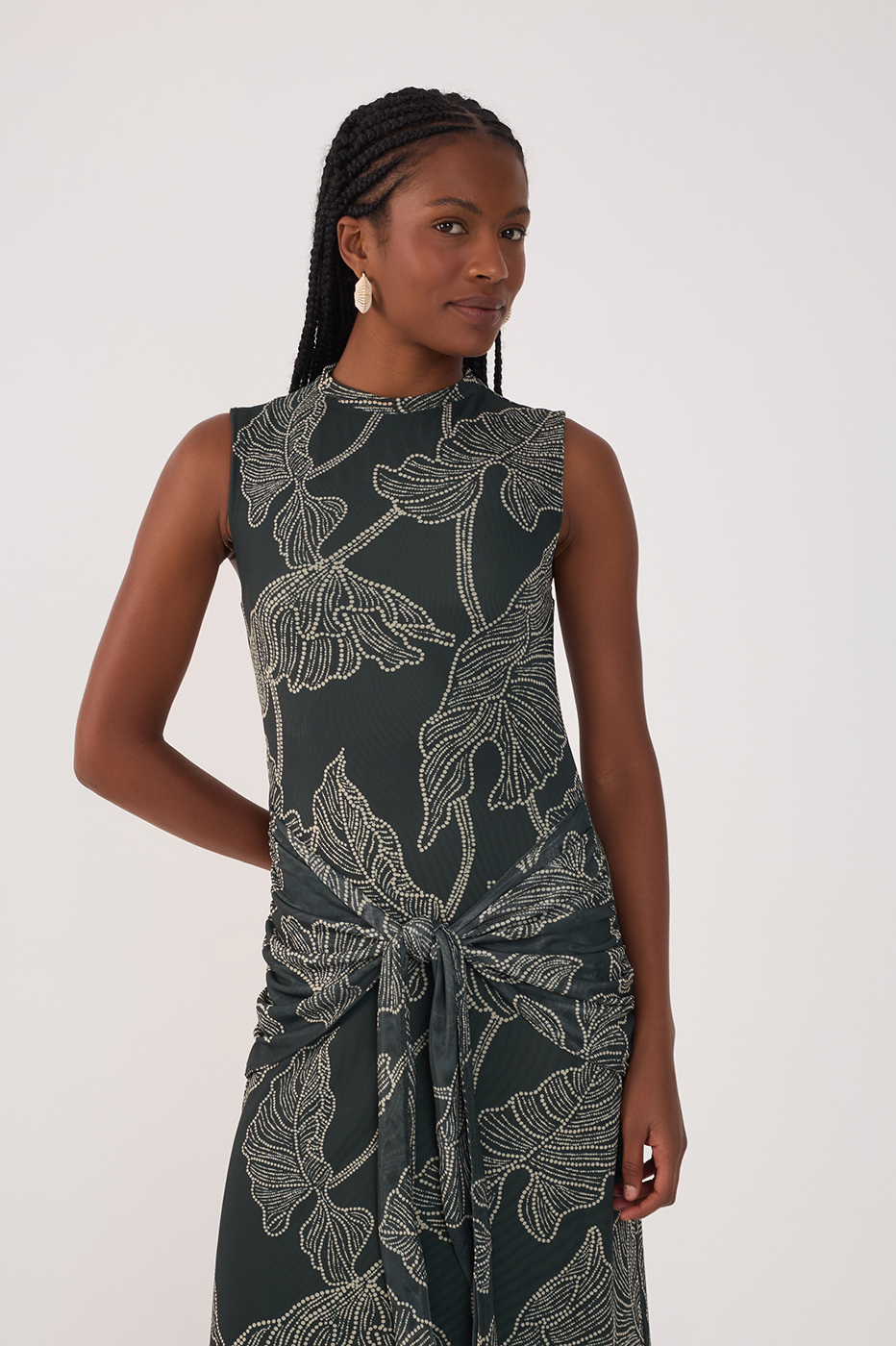 Cropped Tulle Ramos Print Dress_3