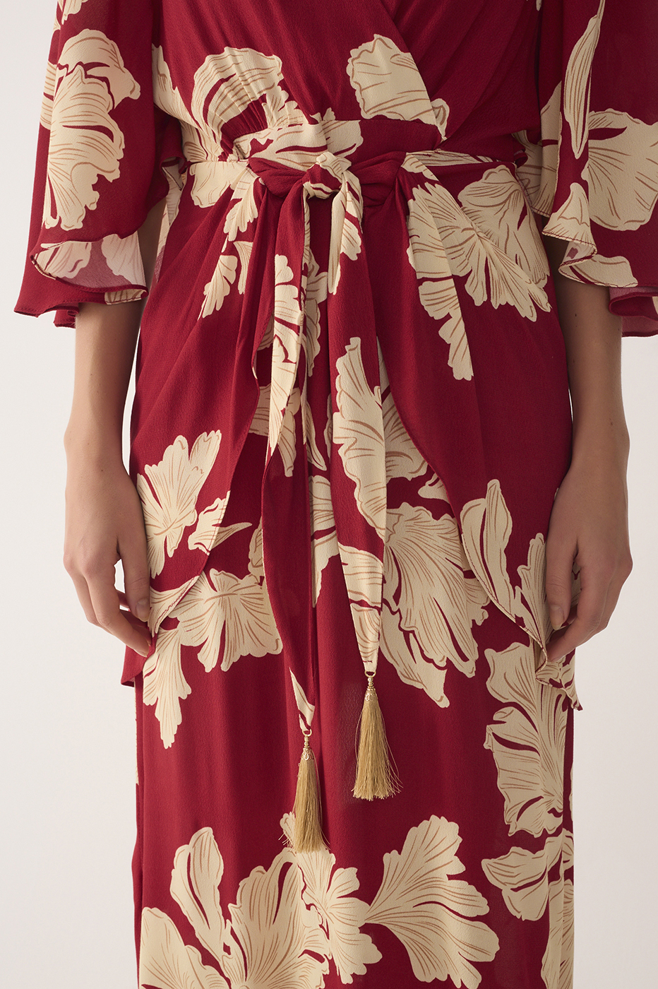 Petala Vermelha Print Cropped Dress_6