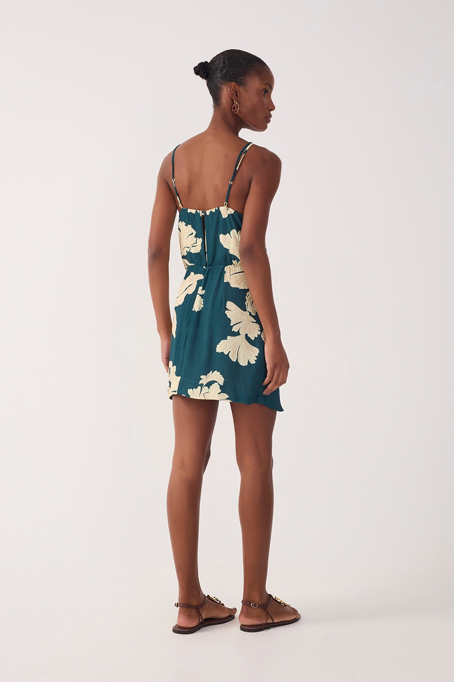 Vestido Estampa Pétala Verde_7