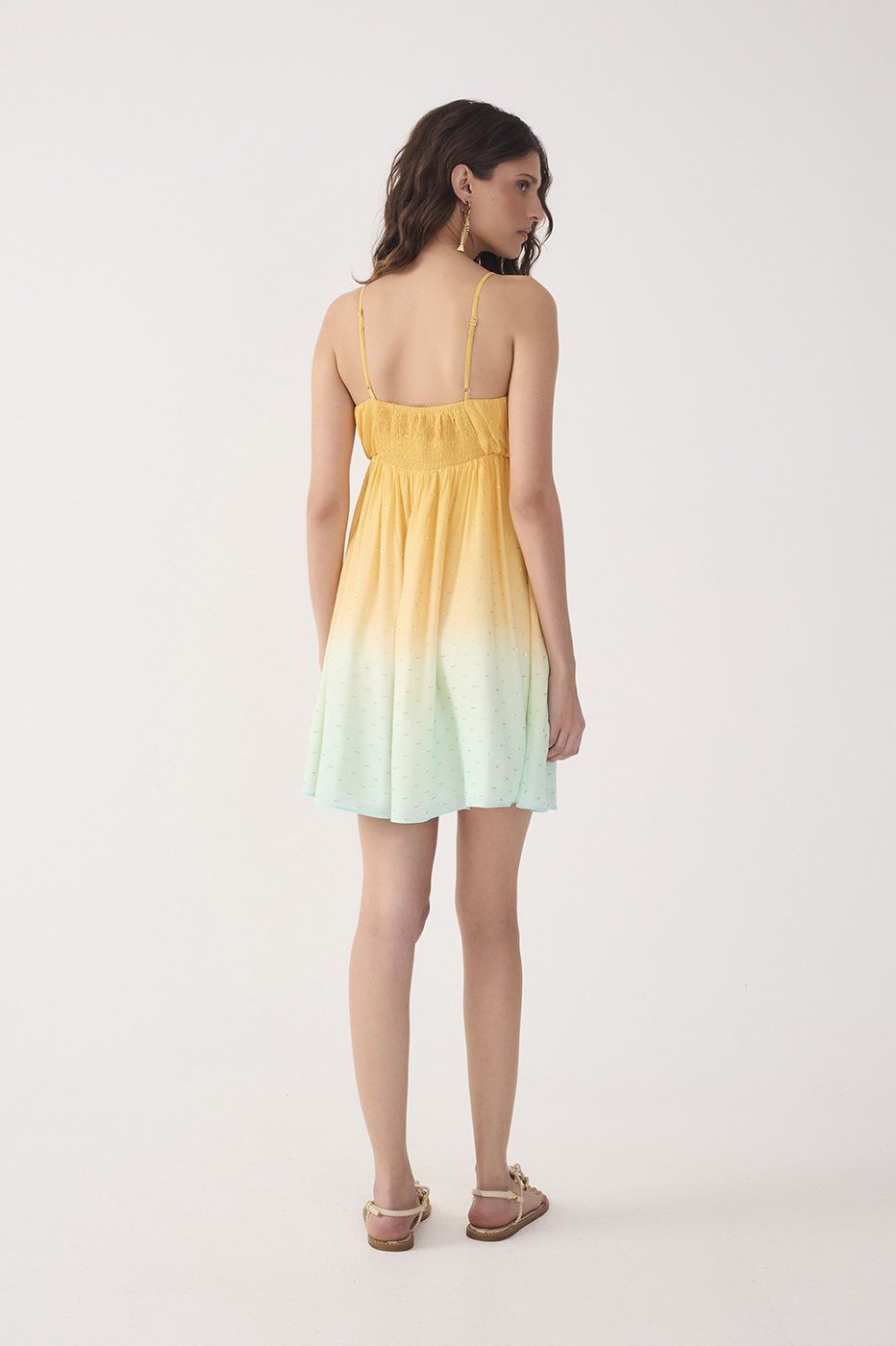 Bicolor Nascente Ruched Lurex Mini Dress_6