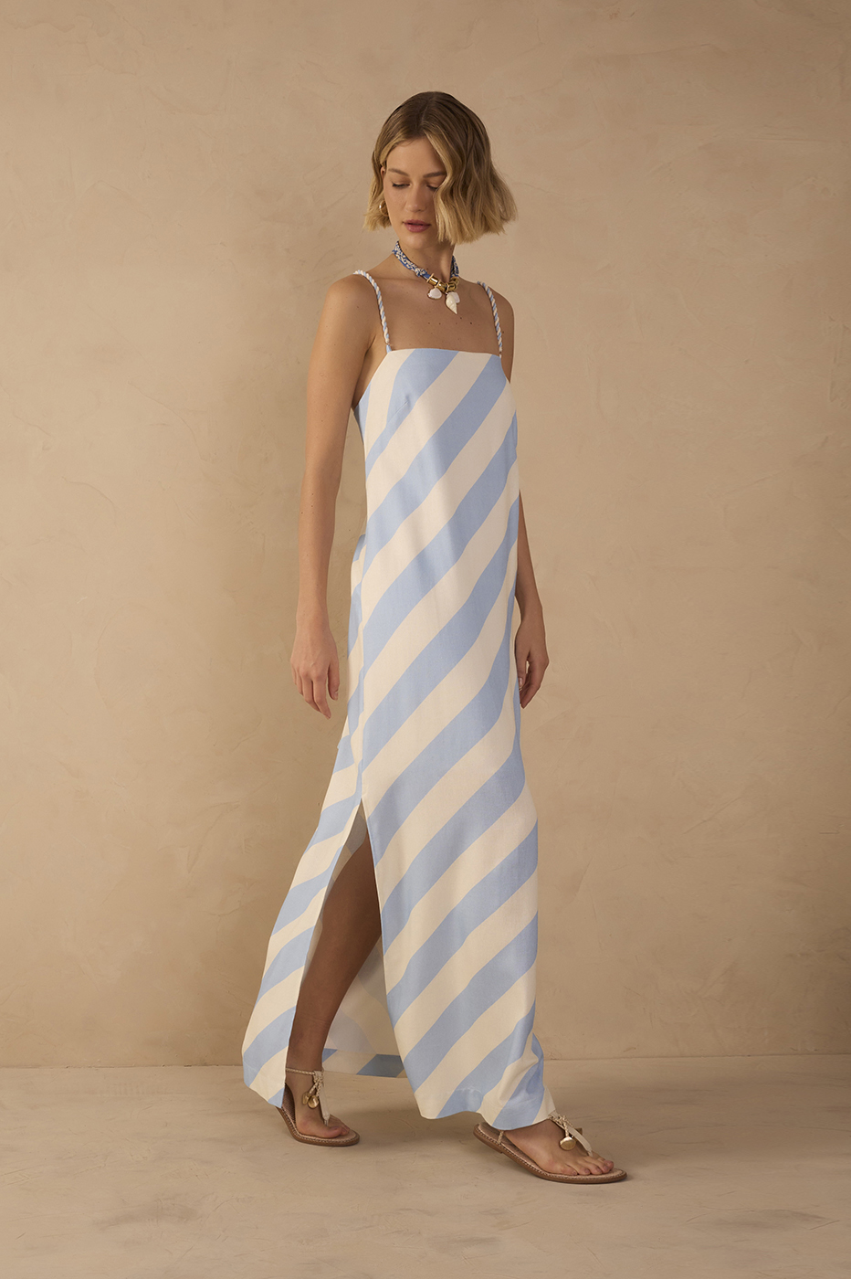 Caminho Do Mar Print Cut-Out Dress_1