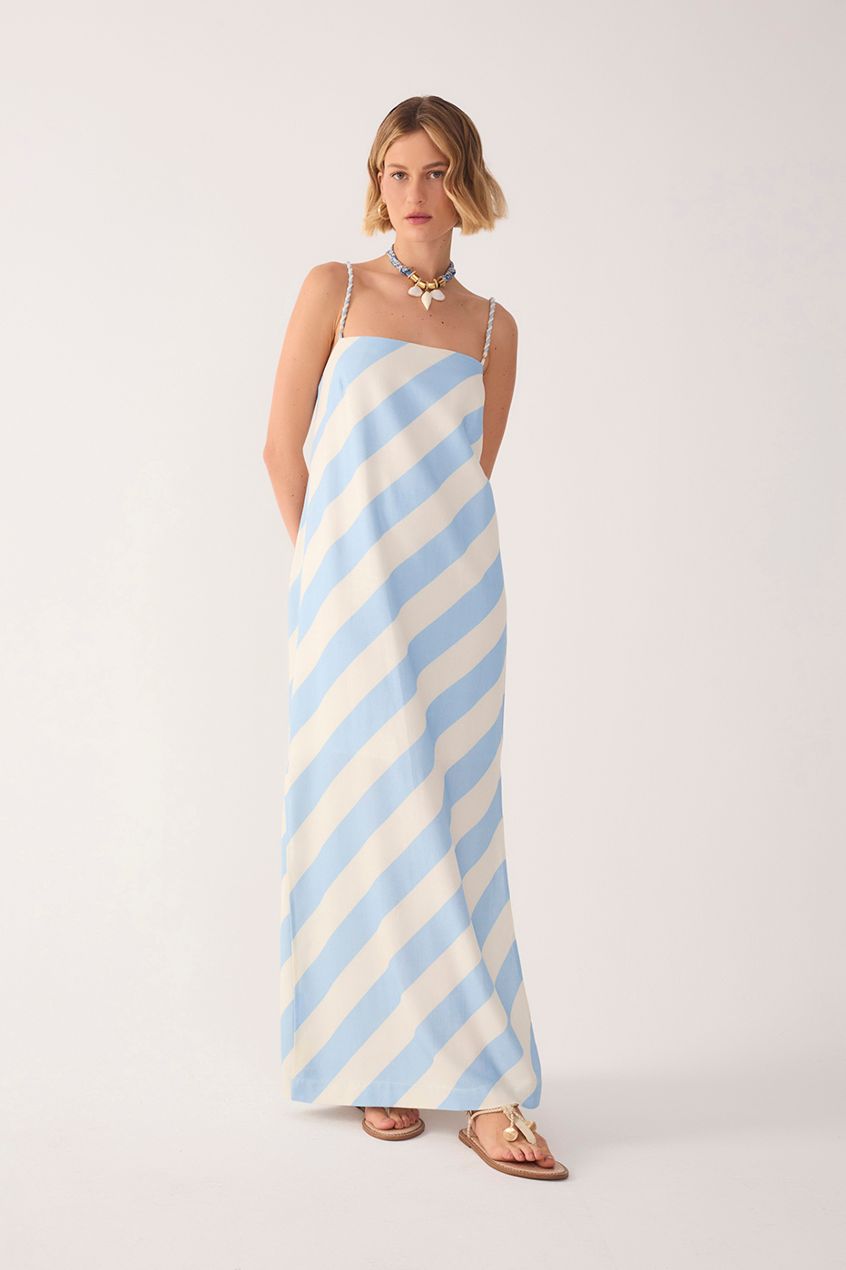 Caminho Do Mar Print Cut-Out Dress_2