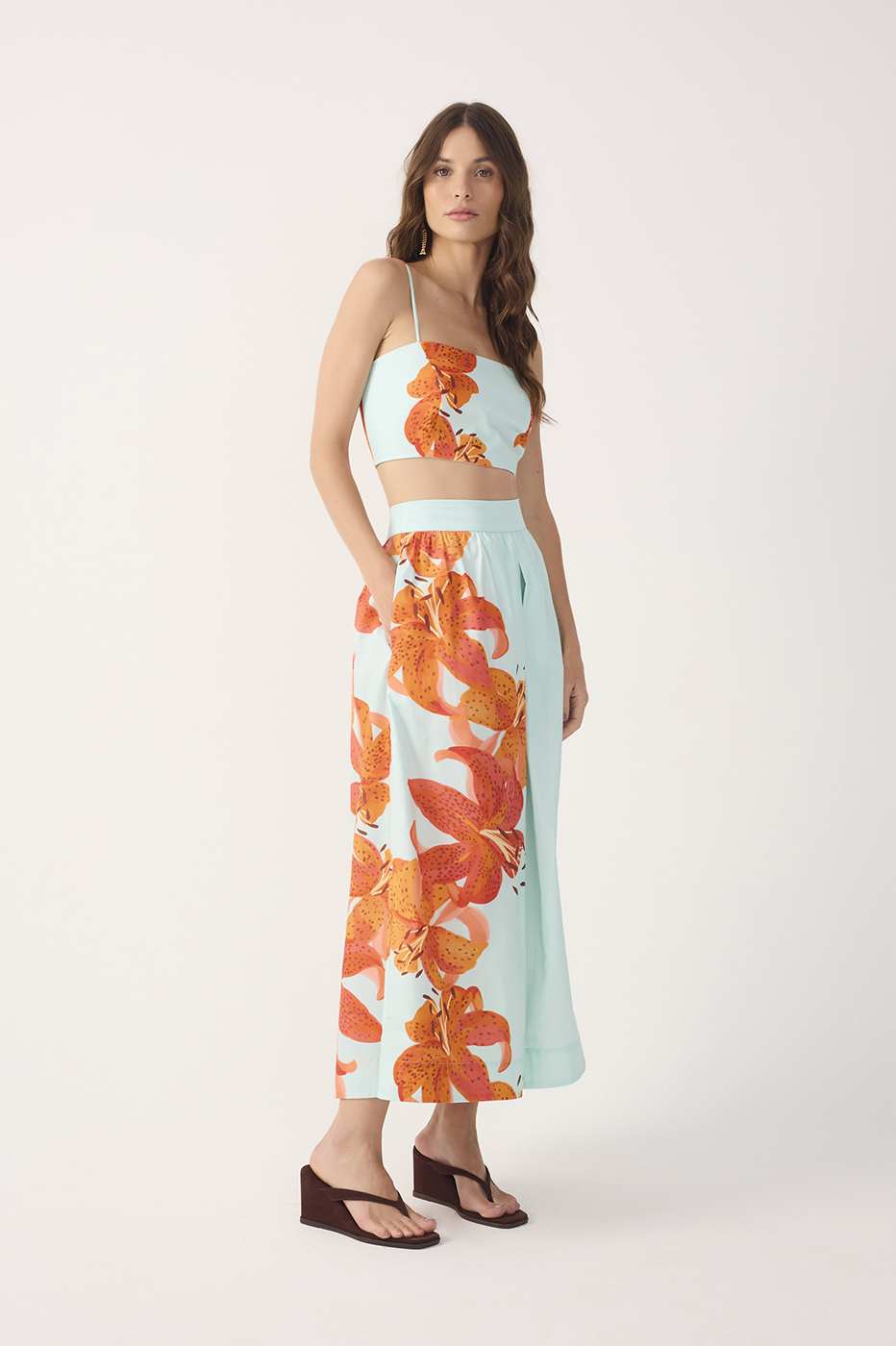 Tricoline Print Lírios Set_3