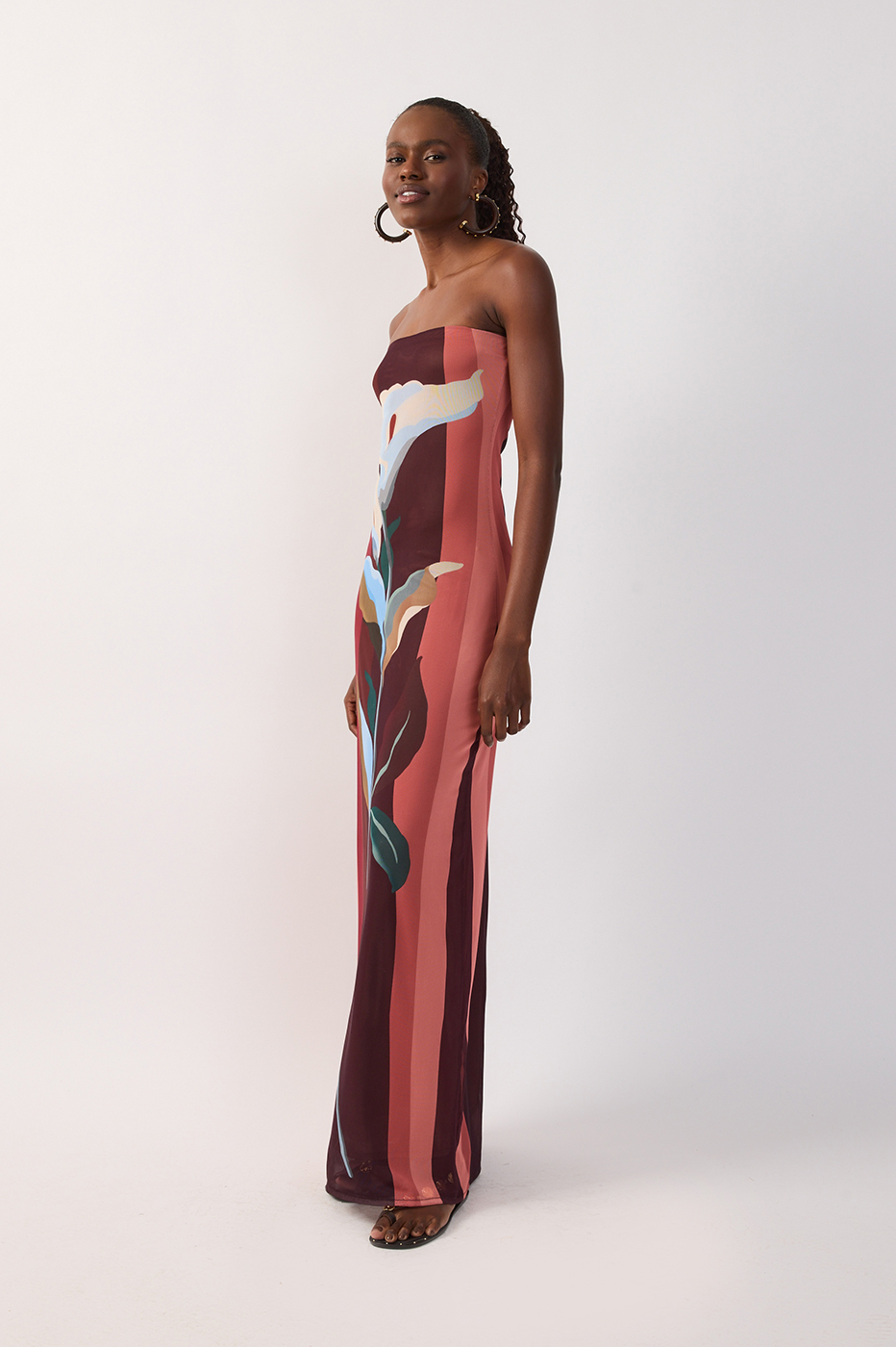 Multicolor Brisa Strapless Tulle Maxi Dress_3