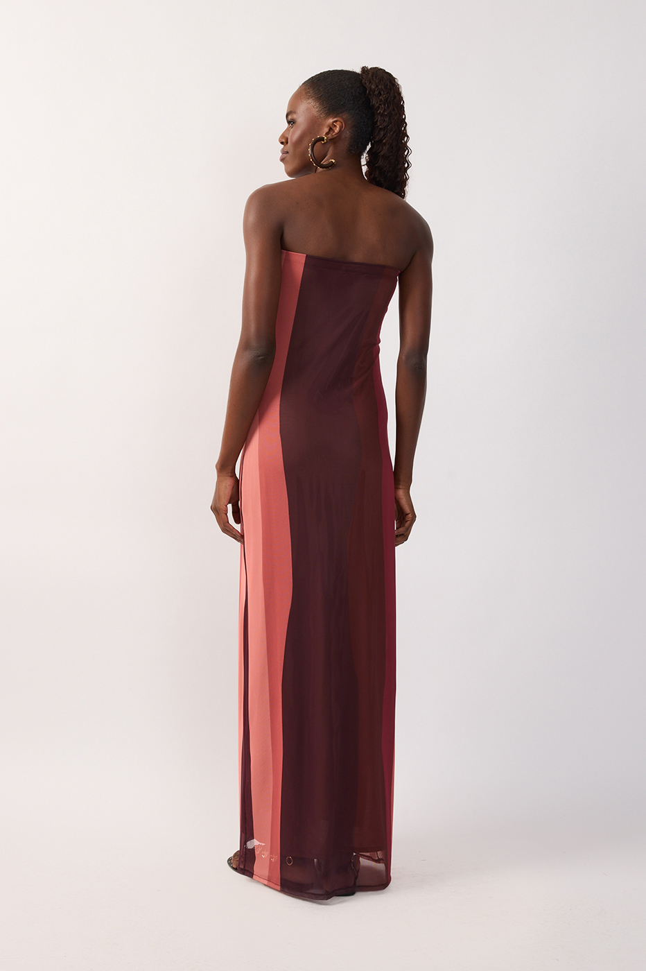 Multicolor Brisa Strapless Tulle Maxi Dress_6
