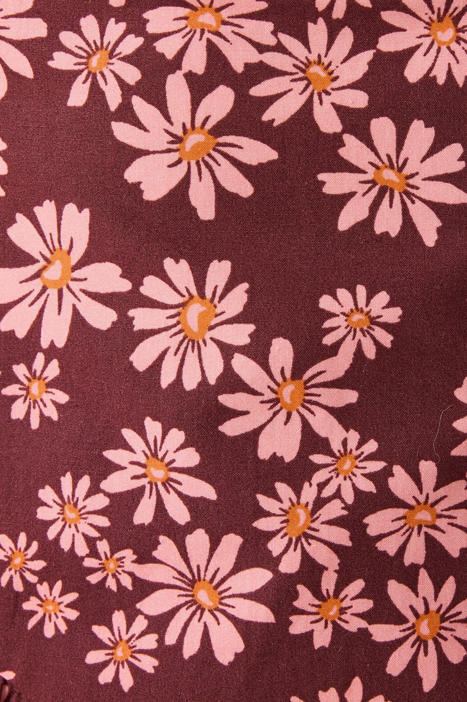 Vestido Cropped Estampa Margaridas Rosa