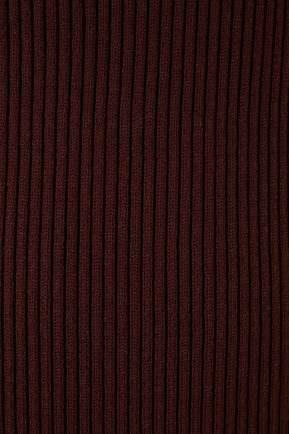 Brown Polo Collar Tricot Mini Dress