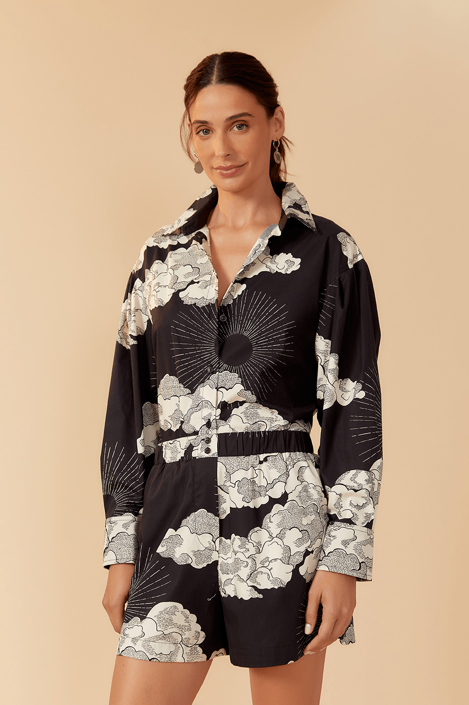 Tricoline Sky Print Shirt_1