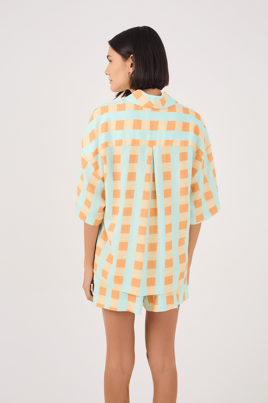 Serena Print Short-Sleeve Linen Shirt_5