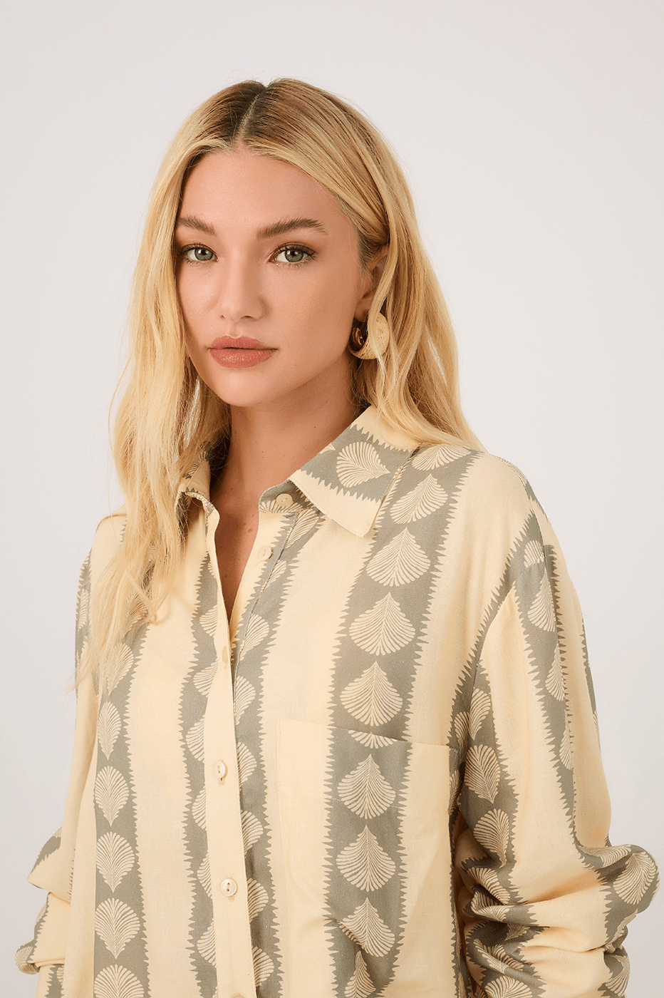 Linen Atins Print Shirt_4