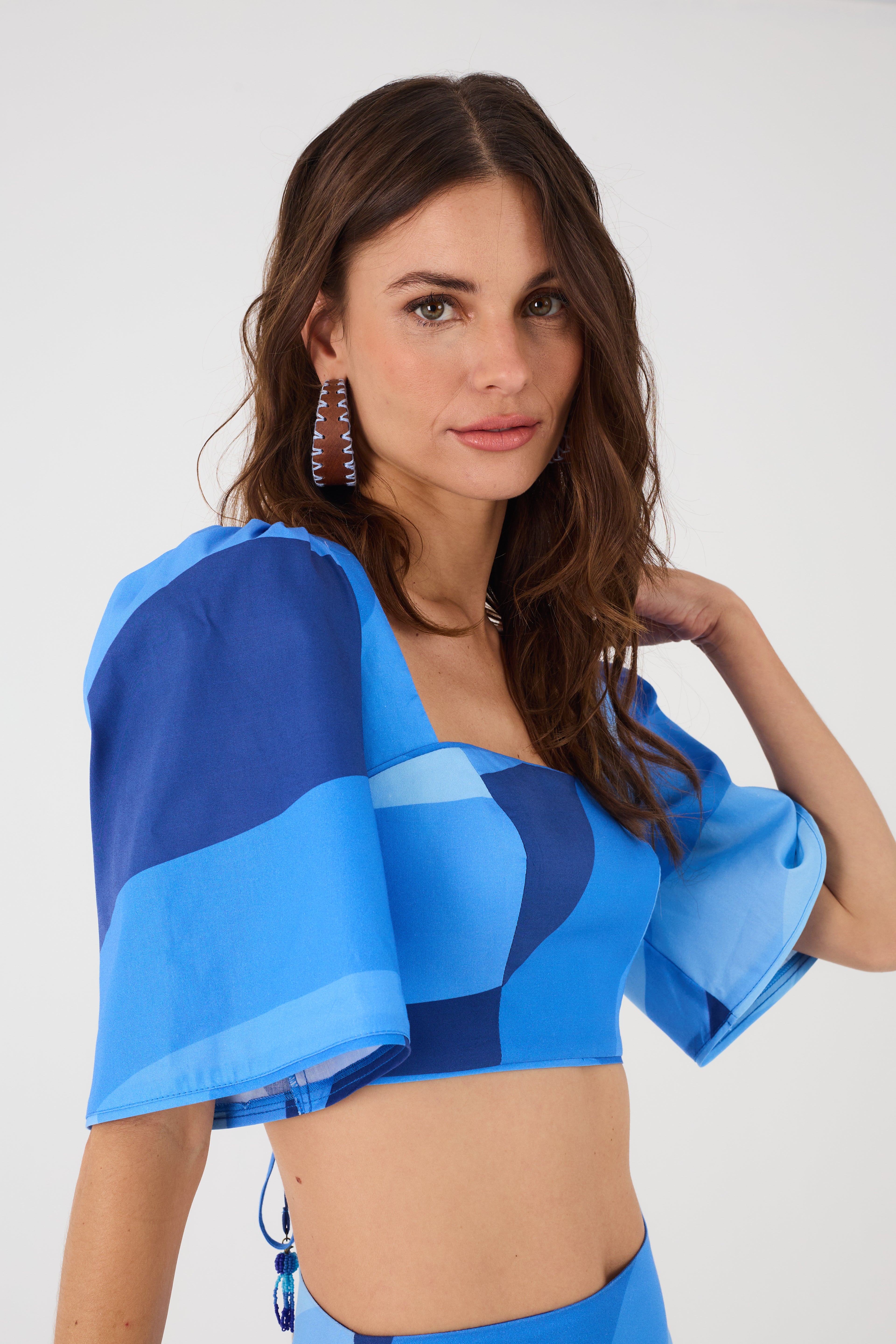 Top Sleeve Print Waves_4