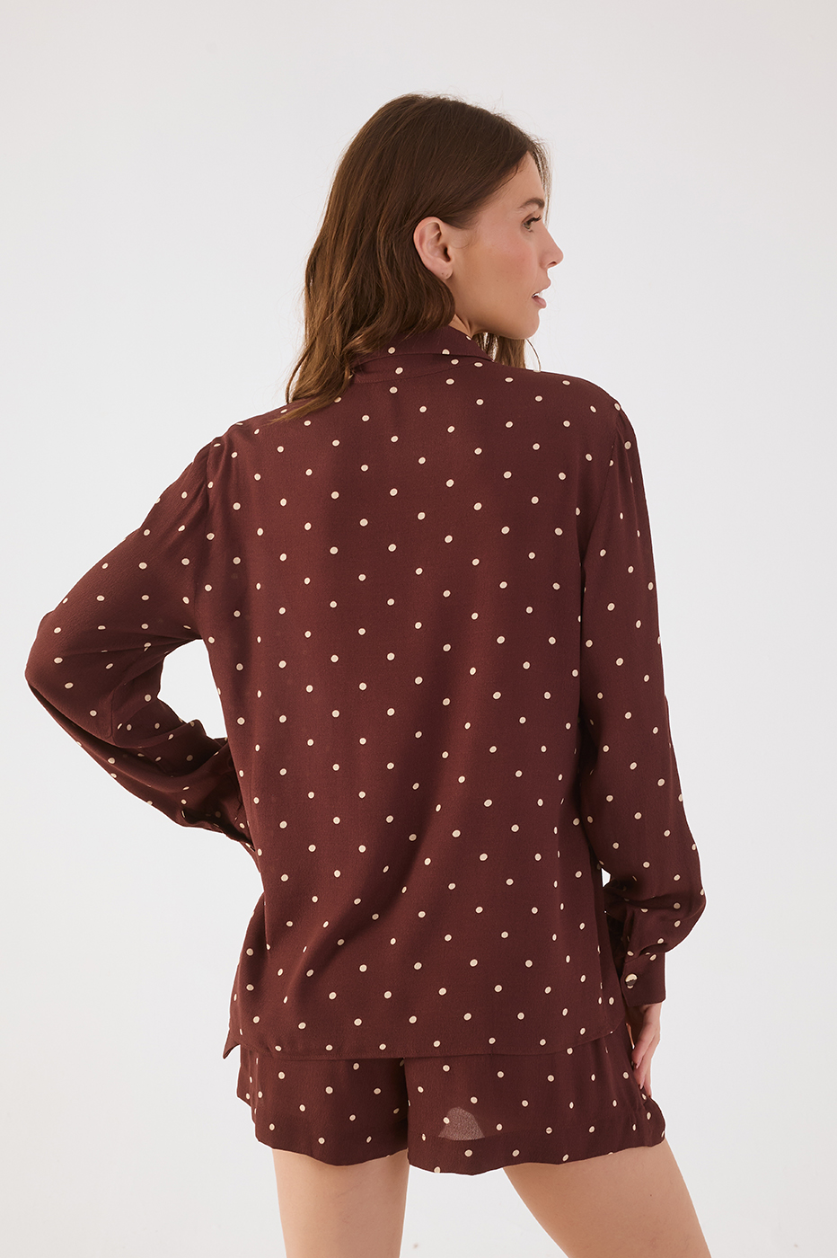 Brown Noite Collared Buttoned Shirt_5