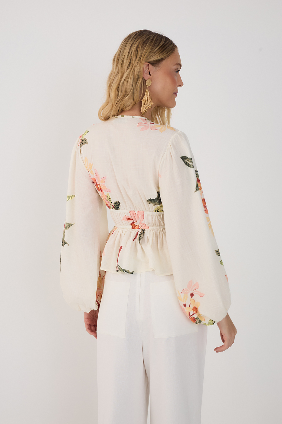 Off-White Verdejar Puff Sleeve Blouse_5