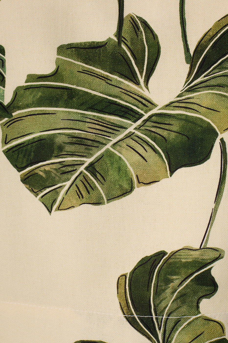 Beige Folhar Crew Neck Sleeveless Blouse_6