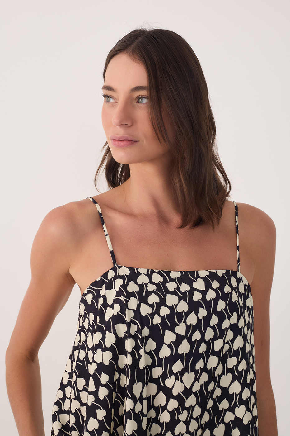 Asymmetric Amor Perfeito Print Blouse_3