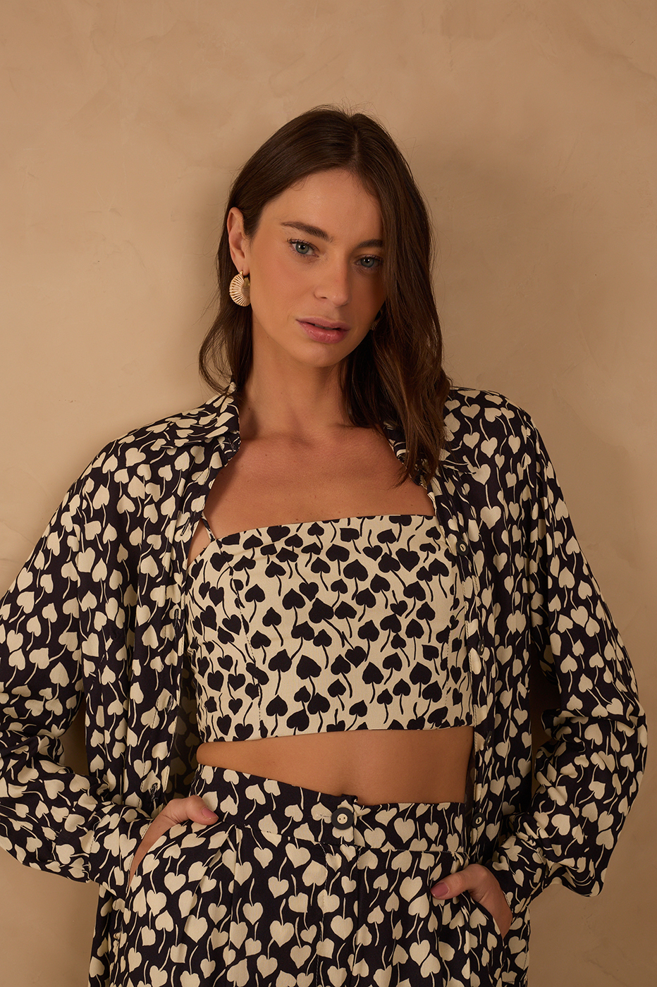 Double Amor Perfeito Print Top_1