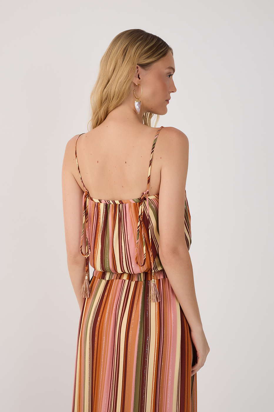 Bosque Print Lurex Balloon Blouse_4